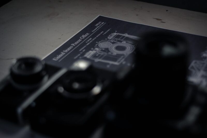 Patent drawing beside a camera lens
